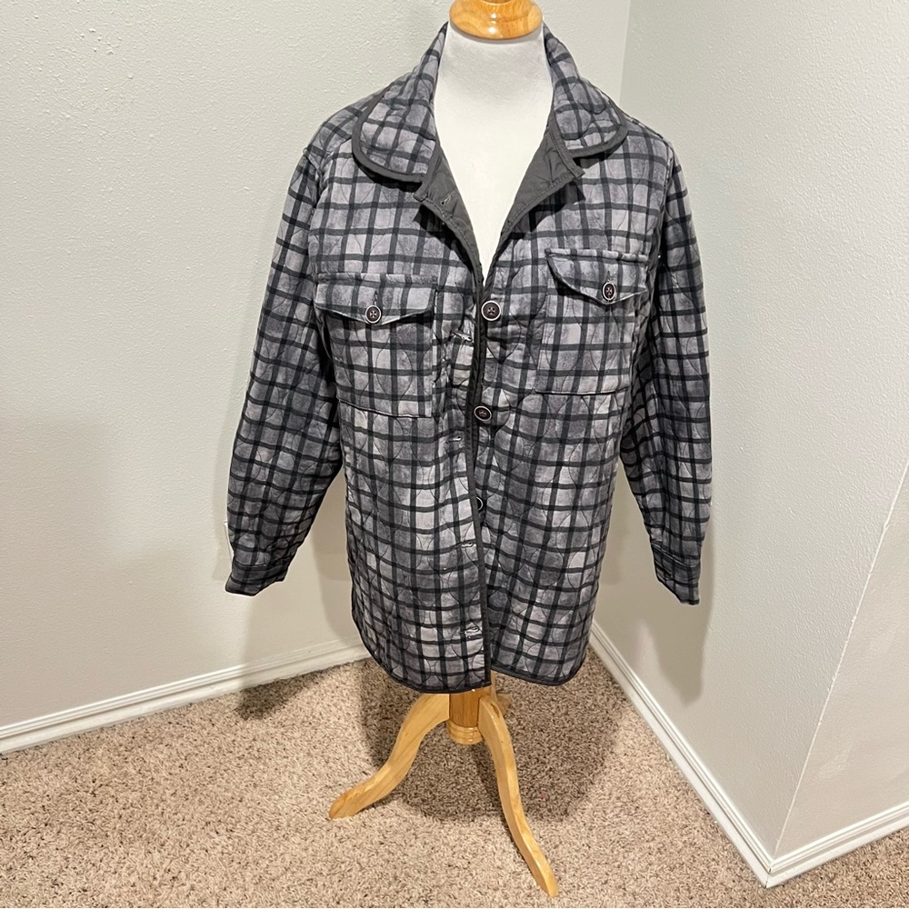 Time and Tru‎ Charcoal Quilted Jacket